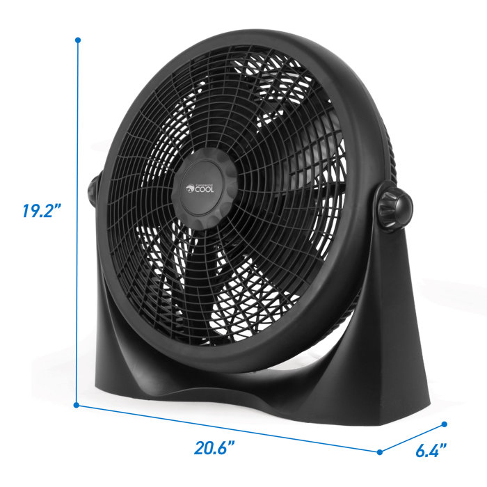 Commercial Cool Floor Fan For Home, Garage, Bedroom, Or Office, Cooling